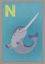 Narwhal McDonald's Japan Limited Happy Set Animal Card 2015 Japanese Promo Art
