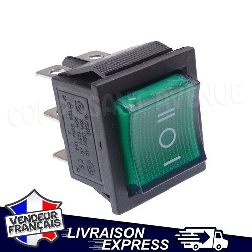 Interrupteur bascule vert - interrupteur,