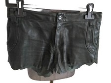 Très Beau Short Cuir Noir Zadig & Voltaire Deluxe 36/38 Tbe 