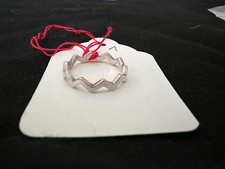 Bague zig zag authentique PANDORA argent 925 taille 50 (1