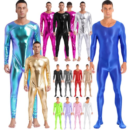 Men glossy bodysuit - men's,