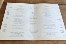 menu N211 paquebot france 17 fev 1962 première classe