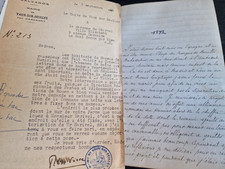 Livre journal intime manuscrit baron Du Charmel généalogie Château de Vaussieux