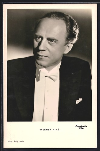 Acteur werner hinz portrait - hinz,,