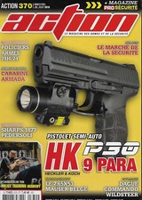 ACTION N° 370 / PISTOLET SEMI-AUTO HK 9 PARA P30 - DAGUE COMMANDO WILDSTEER
