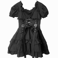 Femme Robe Fille Lolita Ruche