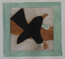 Georges BRAQUE : Oiseau en vol, Gravure originale signée
