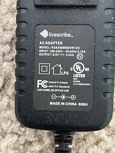 Livescribe adapter model - livescribe,