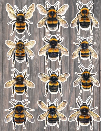 Honey bee die - bee, cut