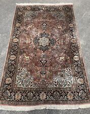 Tapis Soie 193x123cm Seta Kashimir Silk carpet alfombra teppich Rugs Stapijt