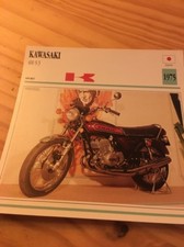 Kawasaki 400 S3 1975 400S3 Carte moto Collection Atlas Japon