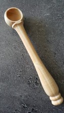 cuillère à Moutarde en bois ,cuillère Moutarde boule en bois de Buis de 11 cm , 
