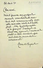 ✒ L.A.S. Henri de REGNIER poète