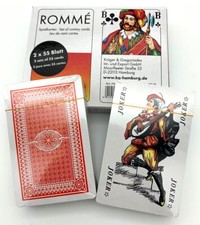Cartes à jouer Rommé 2 x 55