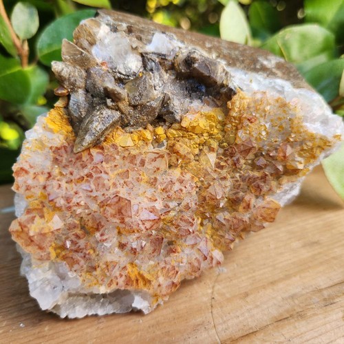 Géode quartz hématoïde - de,