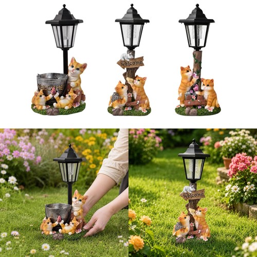 Statue chat jardin - statue, de