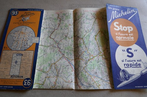 Carte ancienne michelin - carte,