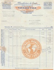 1950 MANUFACTURE DE CORSETS ETS FERNAND VIALA A TOULOUSE - M. PERSET A NAUCEL