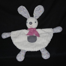 🐰Doudou plat lapin blanc