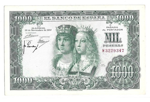 Espagne 1000 pesetas 1957 pick - 1000,
