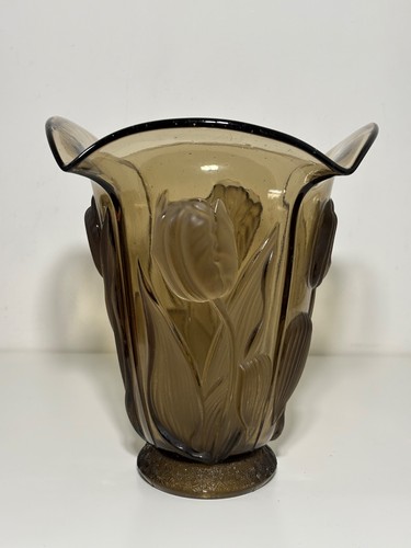 Vase tulipe art déco verre - tulipe,