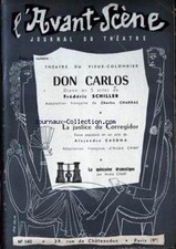 L'Avant scene theatre n 140 : Theatre du vieux-colombier, Don ...