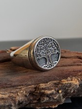 Bague en acier - chevalière