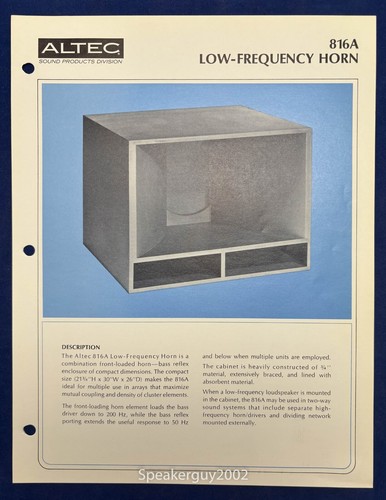 Vintage altec lansing spec - altec,