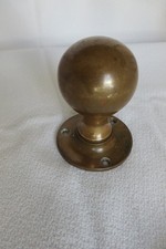 ancienne poignée de porte ronde bronze