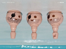 PLAYMOBIL x3 TÊTES PATCH