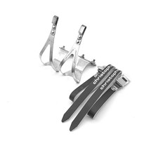 Cale-pieds CHRISTOPHE + lanières sangles cuir - vélo vintage