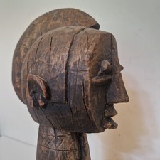 Burkina Faso, Nigéria ? - Mossi / Nuna / Mumuye - Grand buste en bois H. 35,5 cm