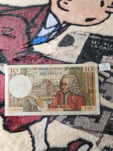 Billet francs voltaire - 10,