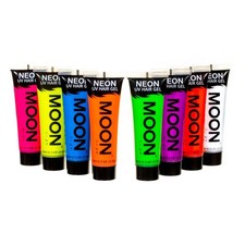 Blacklight neon hair gel - -,