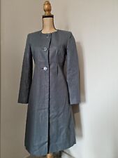 123  : MAGNIFIQUE MANTEAU DE PRINTEMPS  LIN GRIS LEGER LUREX COCKTAIL CEREMONIE