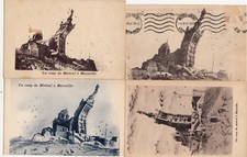 Lot 4 cartes postales