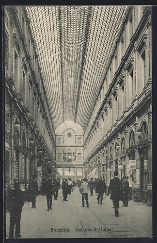 Cpa bruxelles galeries - cpa,