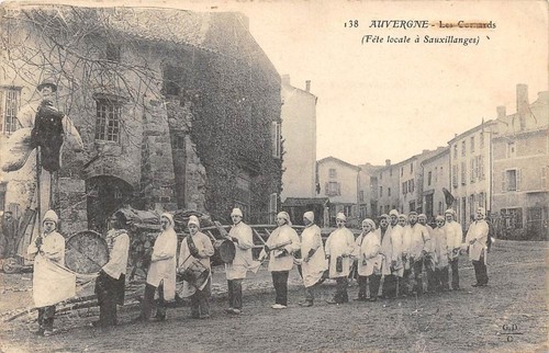 Cpa auvergne les cornards - les,