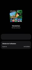 Code promotionnel Wonderbox : 15€ de remise