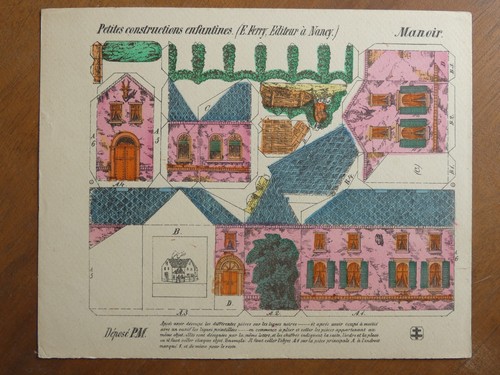 Maquette papier manoir - maquette,