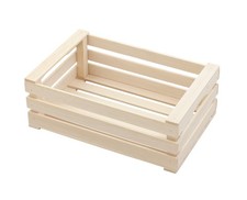 Bac bois jardinière pot plante herbes fleurs 30x20cm déco rustique  