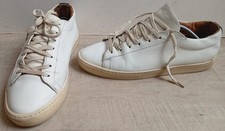 sneakers ou basket - Bobbies - en cuir - Blanche - Taille 43