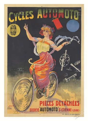 Vélo cycles automoto - automoto, poster