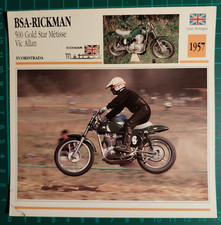 Photo Moto BSA Rickman 500 Or