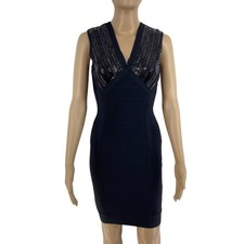 Robe Bodycon Sans Manches V En Noir Pour Femmes Marciano De Guess 2/XS