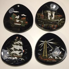 4 anciennes assiettes