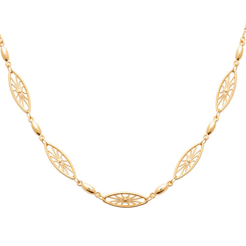 Collier maillons ciselés - maillons,