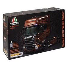 Scania R730 V8 Noir Ambre Camion Modèle En Plastique 1:24 ITALERI
