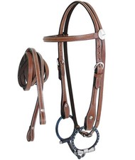 Bridon en cuir occidental