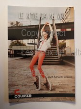 VANS AUTHENTIC LEOPARD COURIR publicité   carte postale postcard